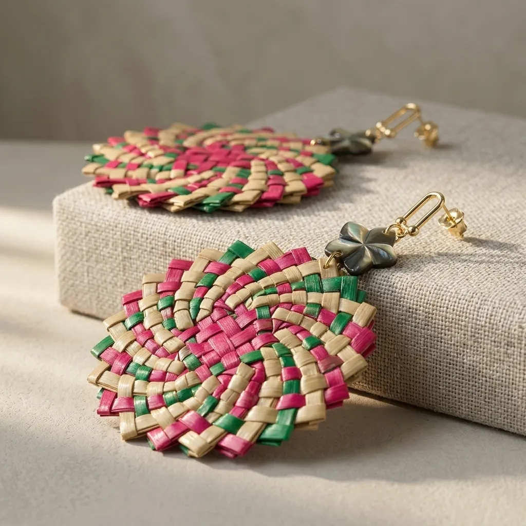 Handwoven Bea Petal Drop (015)
