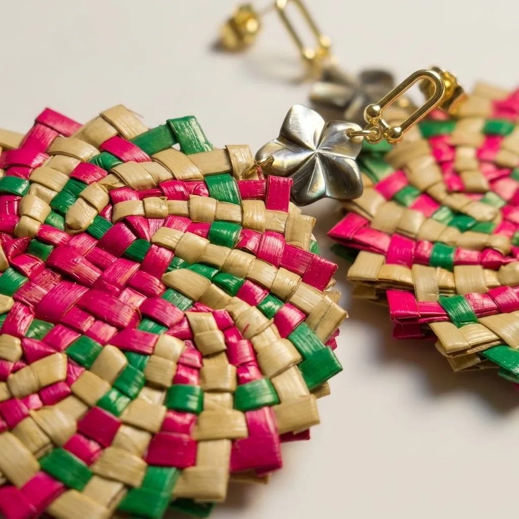 Handwoven Bea Petal Drop (015)
