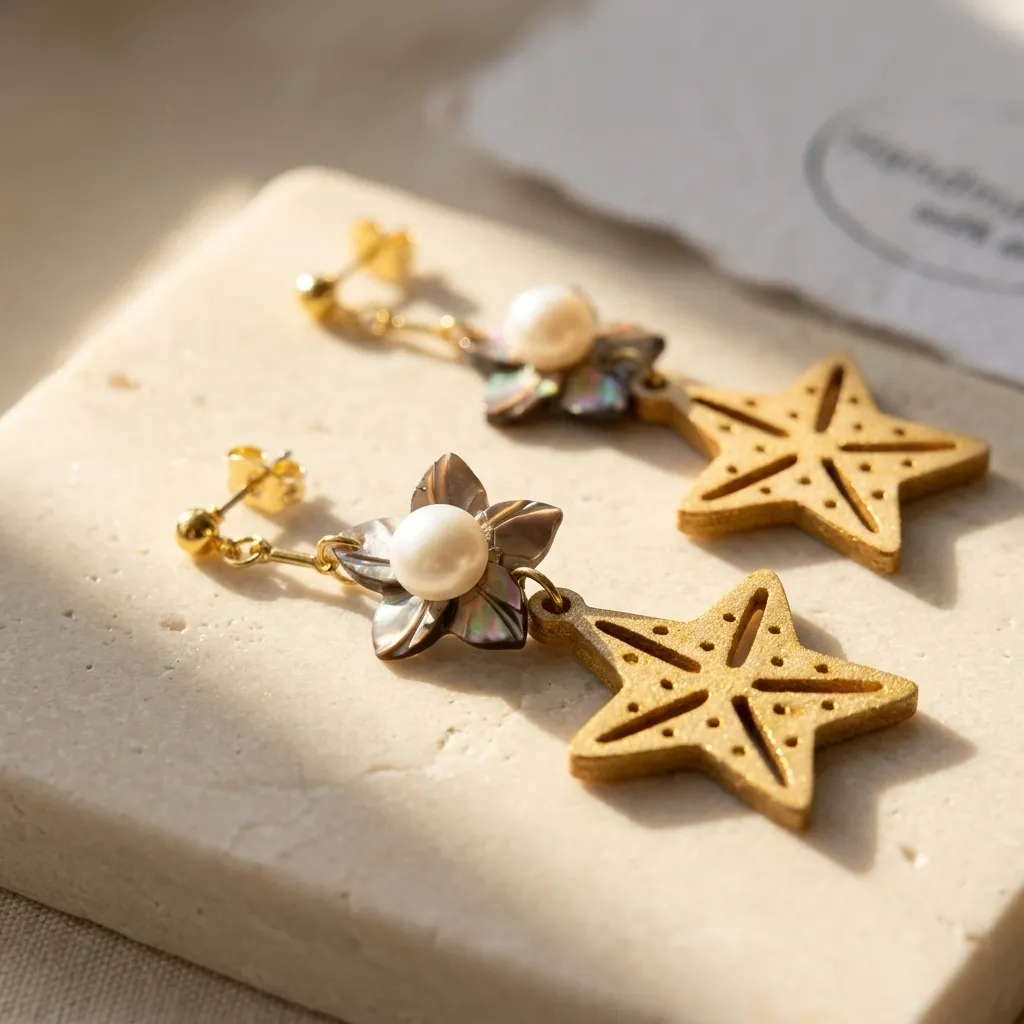 Handmade Water Pearl Starburst (Eng1)