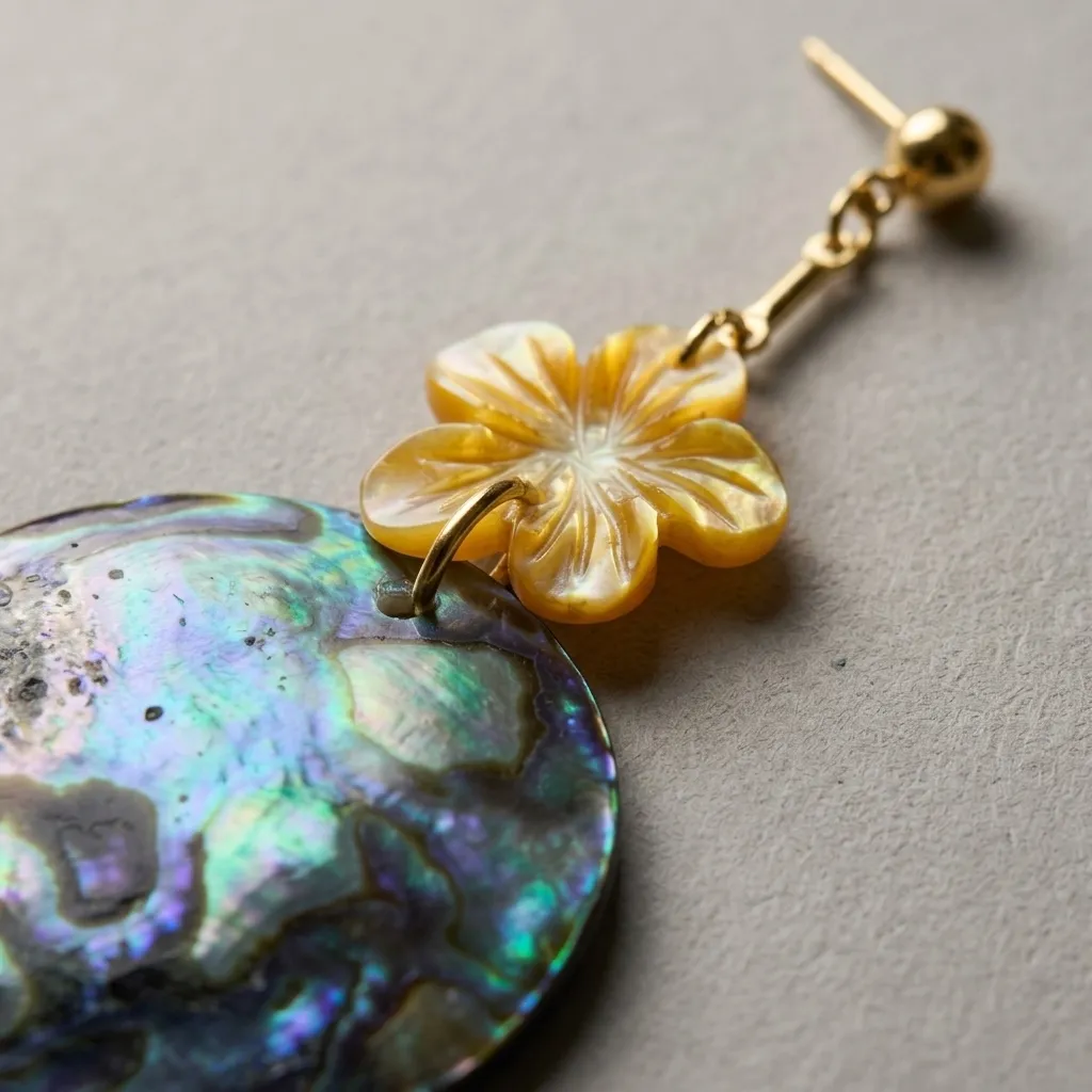 Lustre Bloom Abalone Earrings (AS02)