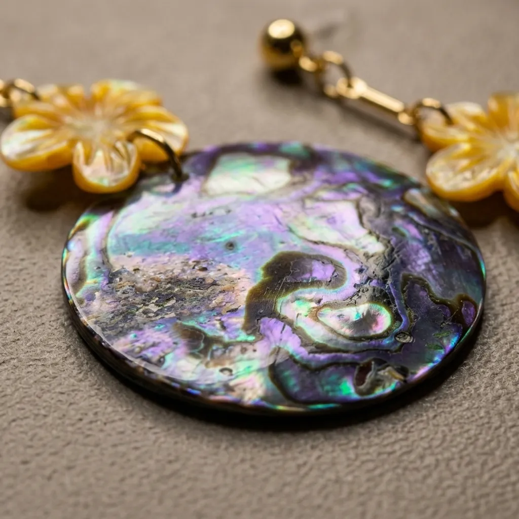 Lustre Bloom Abalone Earrings (AS02)