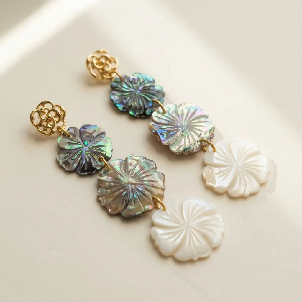Iridescent Flower Drop (AS04)