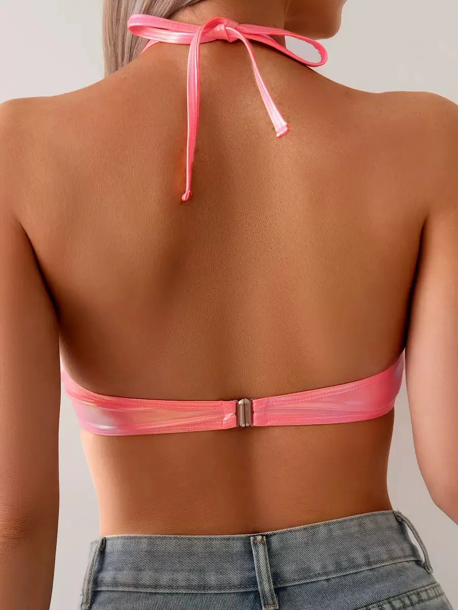 Pearl Bikini Tops for Women Swimsuit Seashell Bra