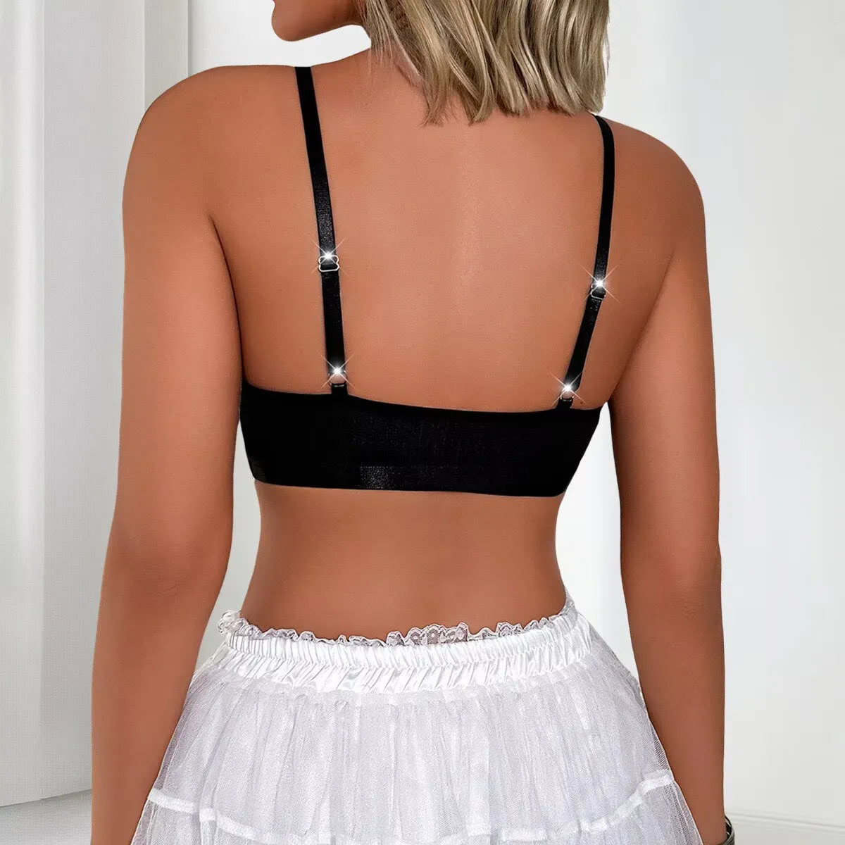 Lace Push-Up Bra with Adjustable Shoulder Straps