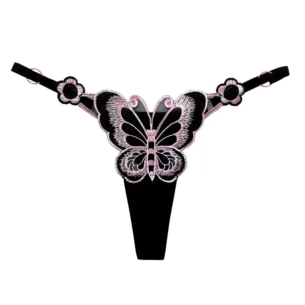 Butterfly Mesh Low Waist Soft Briefs Hot Thong Panties