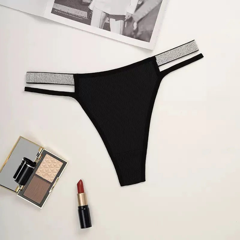 Rhinestone Side Glitter Underwear G String Thong