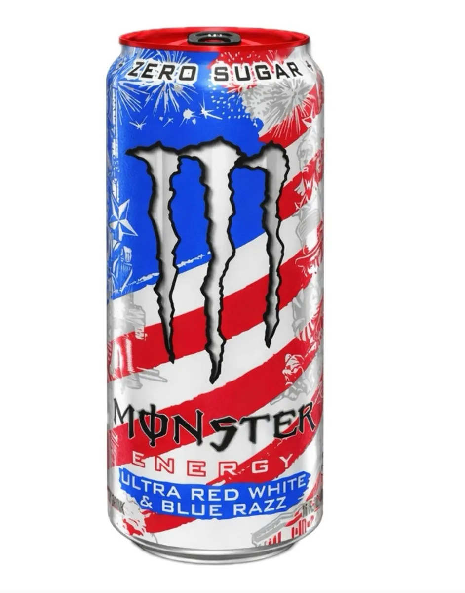 Monster Energy - Ultra Red White & Blue Razz 16oz