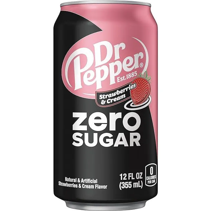 Dr. Pepper - Strawberries & Cream Zero Sugar 12oz