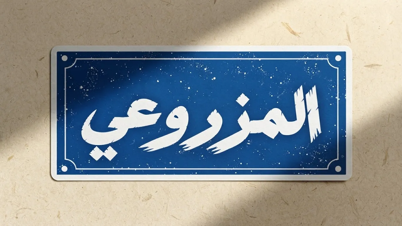 ملصق (المزروعي) قطعة
