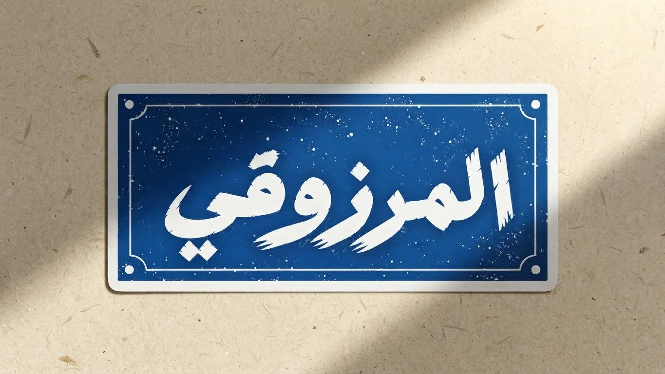 ملصق (المرزوقي) قطعة