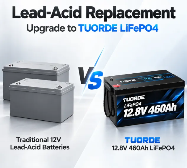 12V 460Ah Group 8D LiFePO4 Deep Cycle Battery