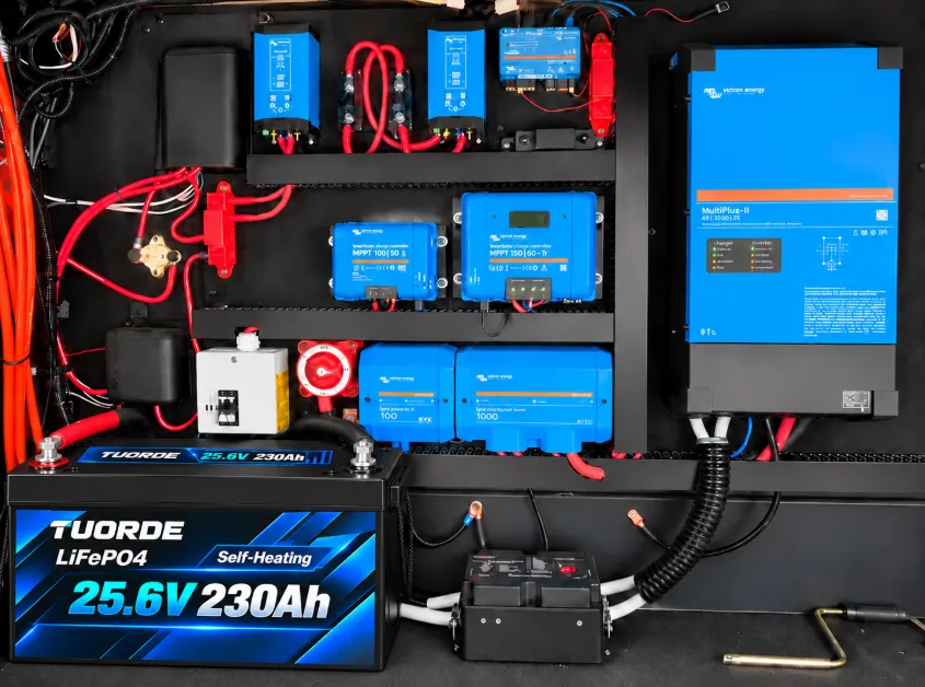 24V 230Ah Self-Heating LiFePO4 Lead-Acid Replacement Battery