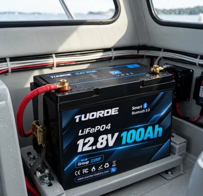 12V 100Ah Mini Group 22NF Bluetooth LiFePO4 Battery