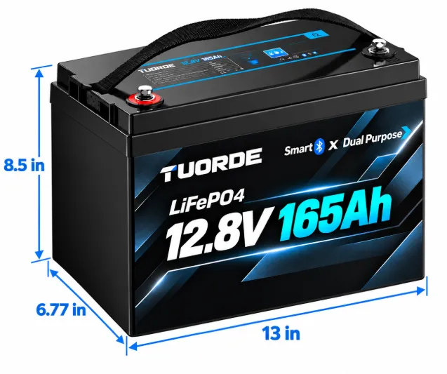 12V 165Ah Dual-Purpose Marine LiFePO4 Battery