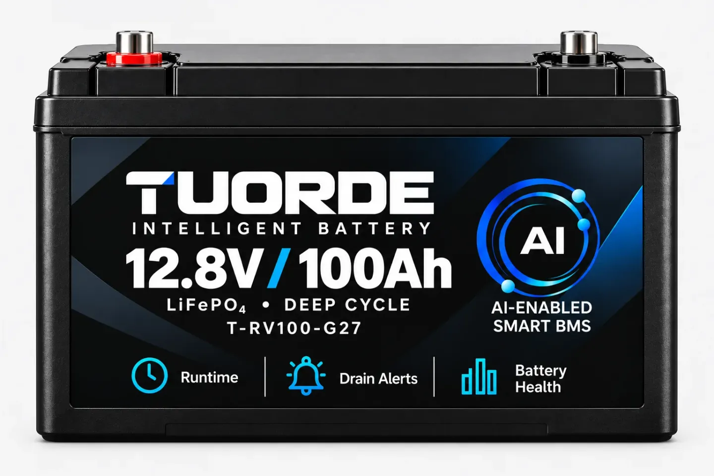 12V 100Ah G27 Smart LiFePO4 RV Battery