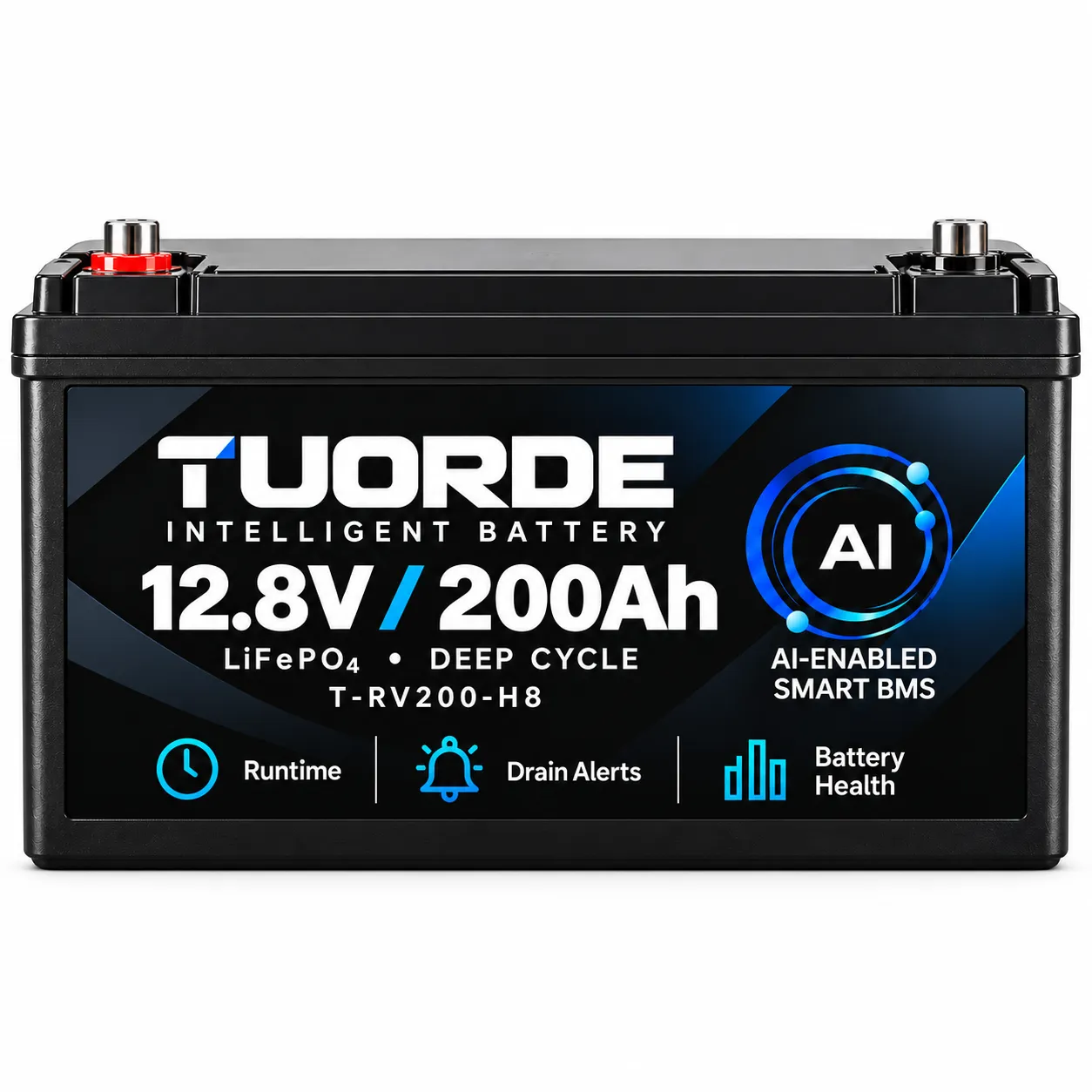 12V 200Ah H8 Smart LiFePO4 RV Battery