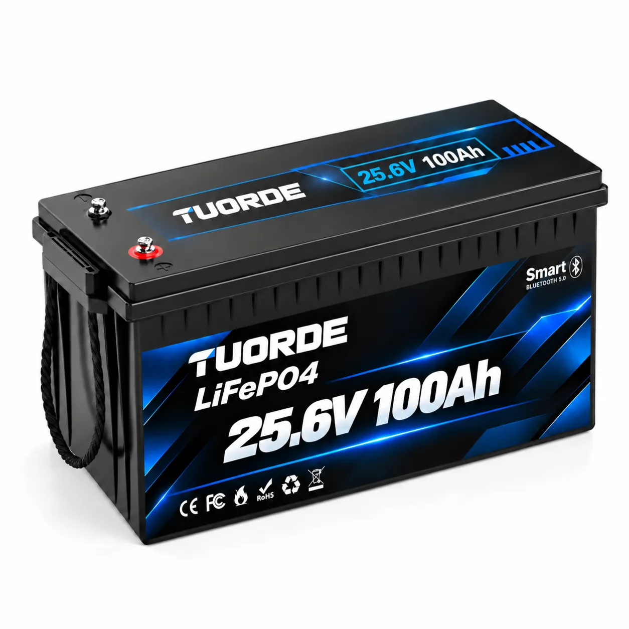 24V 100Ah Bluetooth LiFePO4 RV &amp; Marine Battery