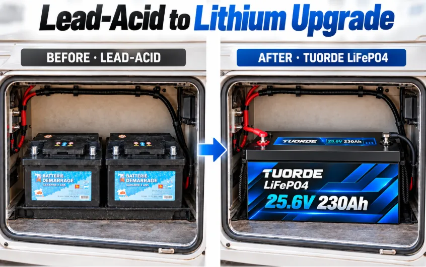 24V 230Ah Group 8D LiFePO4 Deep Cycle Battery