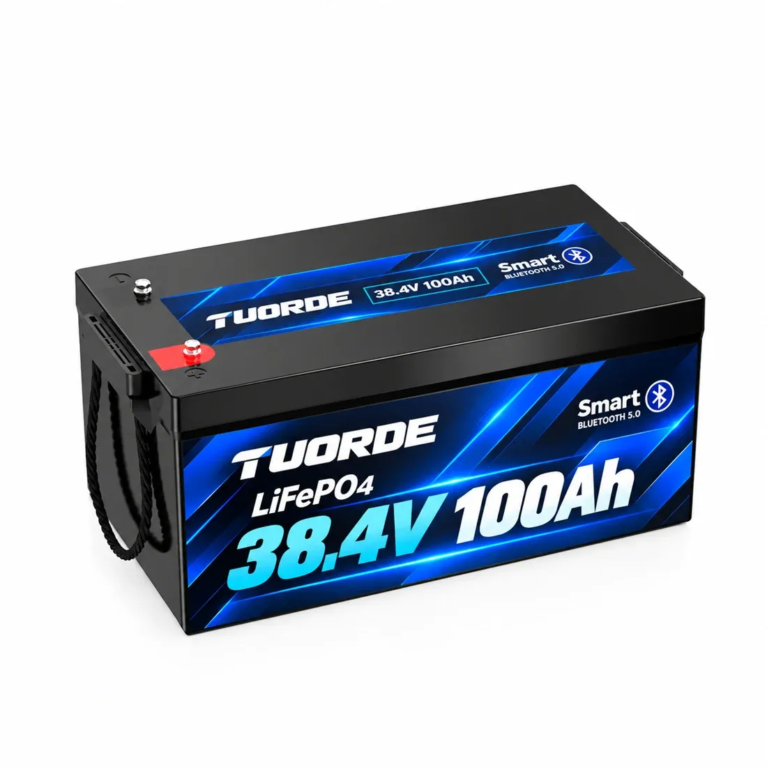 36V 100Ah Low-Profile Bluetooth LiFePO4 Outboard Battery