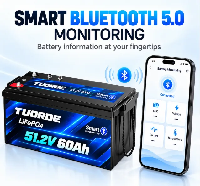 48V 60Ah RS485 & Bluetooth LiFePO4 Marine Battery