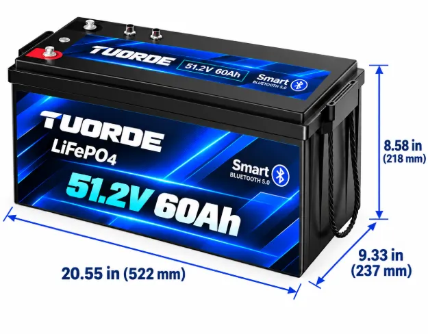 48V 60Ah RS485 & Bluetooth LiFePO4 Marine Battery