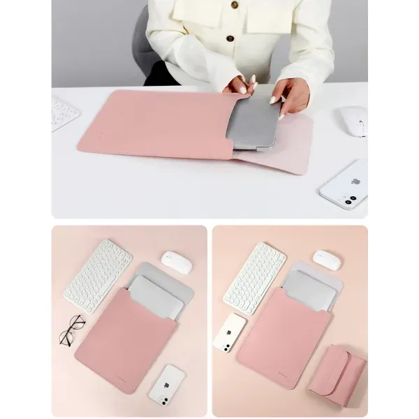 Pink Laptop Handbag with Pull-Over Closure & Handle 🎀