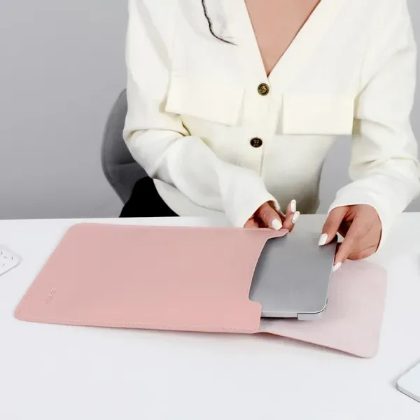 Pink Laptop Handbag with Pull-Over Closure & Handle 🎀