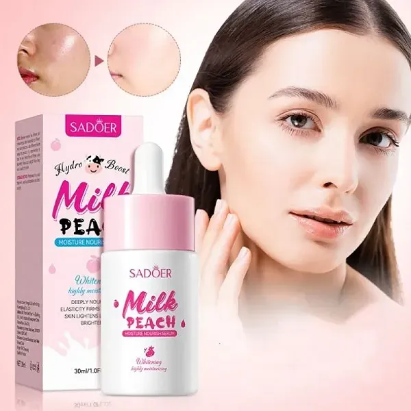 🥛🍑 Sadoer Milk &amp; Fruit Facial Serum – Honey Peach 30ml