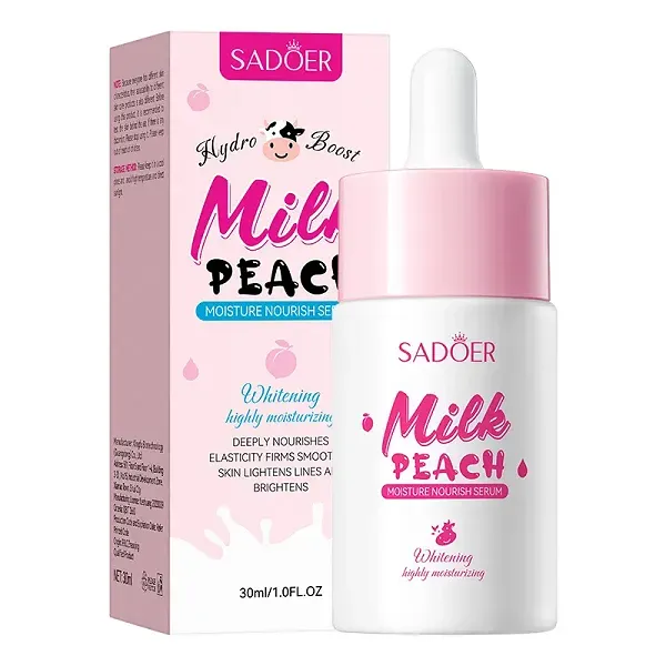 🥛🍑 Sadoer Milk & Fruit Facial Serum – Honey Peach 30ml