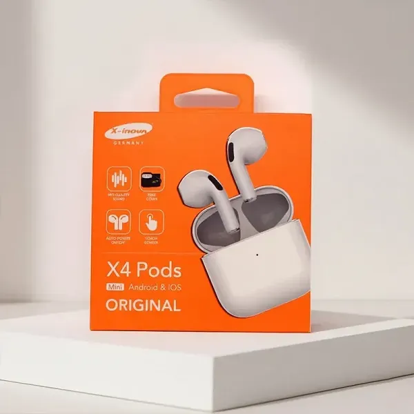 X4 Mini Wireless Bluetooth Earbuds with Deep Bass & Long Battery Life