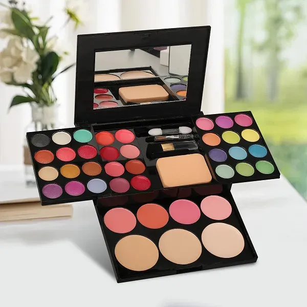 Women's Colorful Beauty Makeup Kit-Womens Beauty Palette Eyeshadow Blush Powder+Mirror