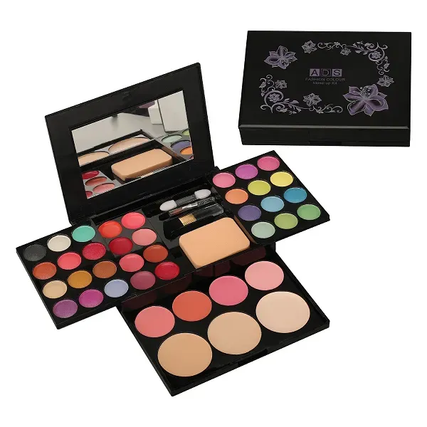 Women's Colorful Beauty Makeup Kit-Womens Beauty Palette Eyeshadow Blush Powder+Mirror