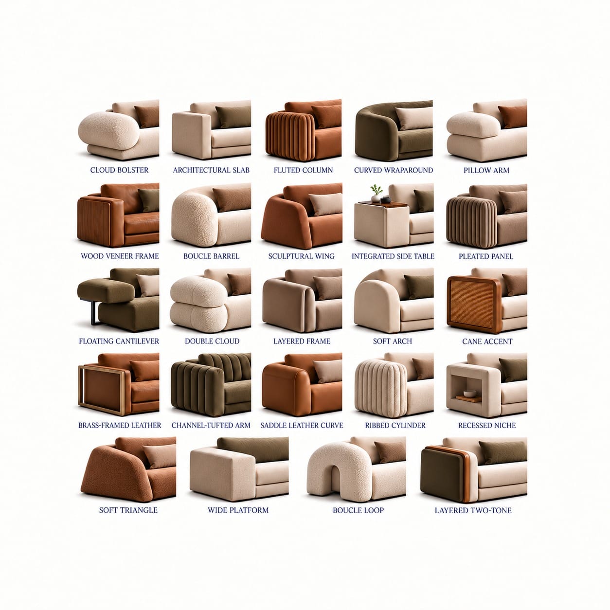 Sofa Armrest Models