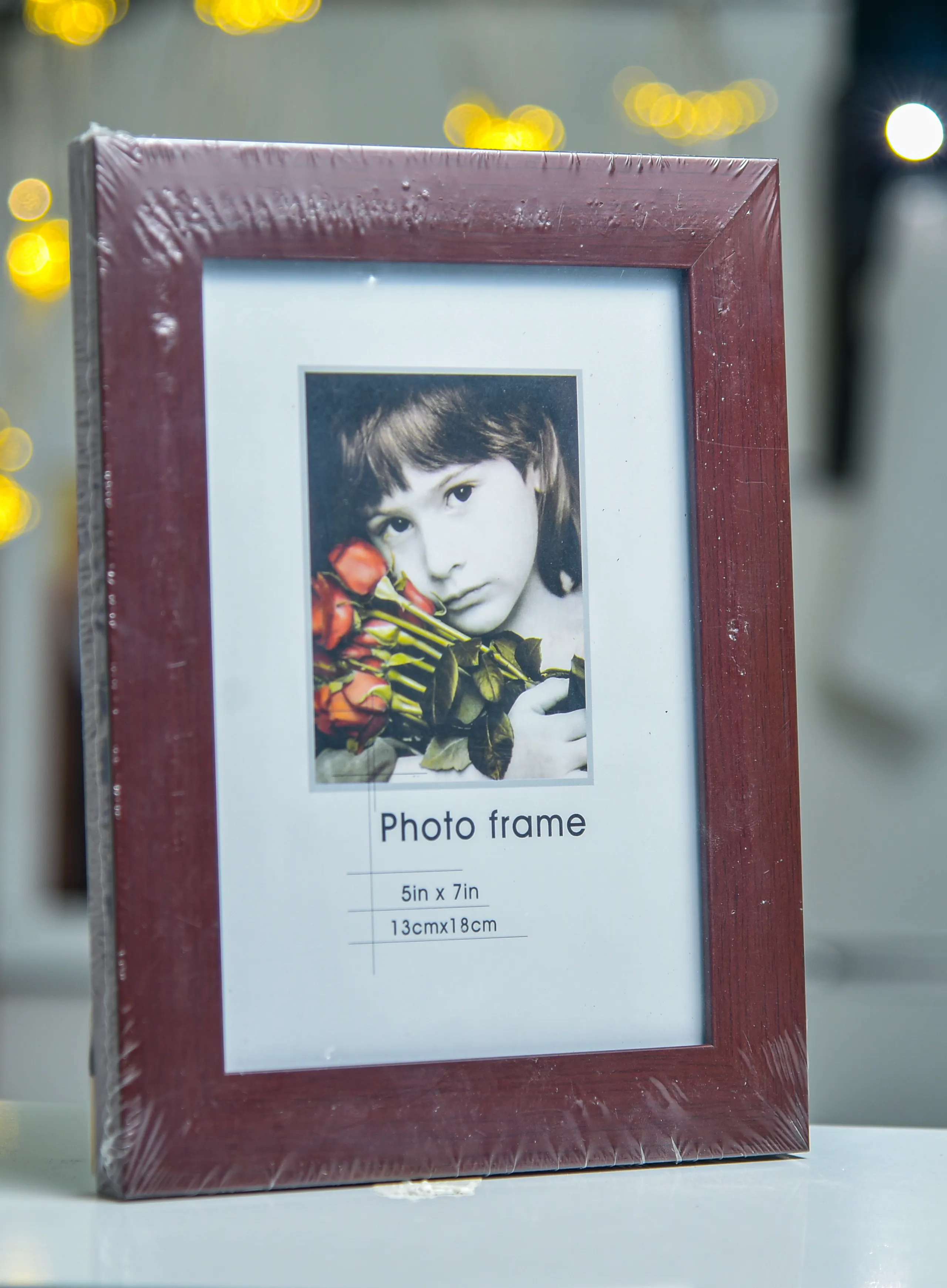 Glass Photo Frame 5x7 inches Brown Color