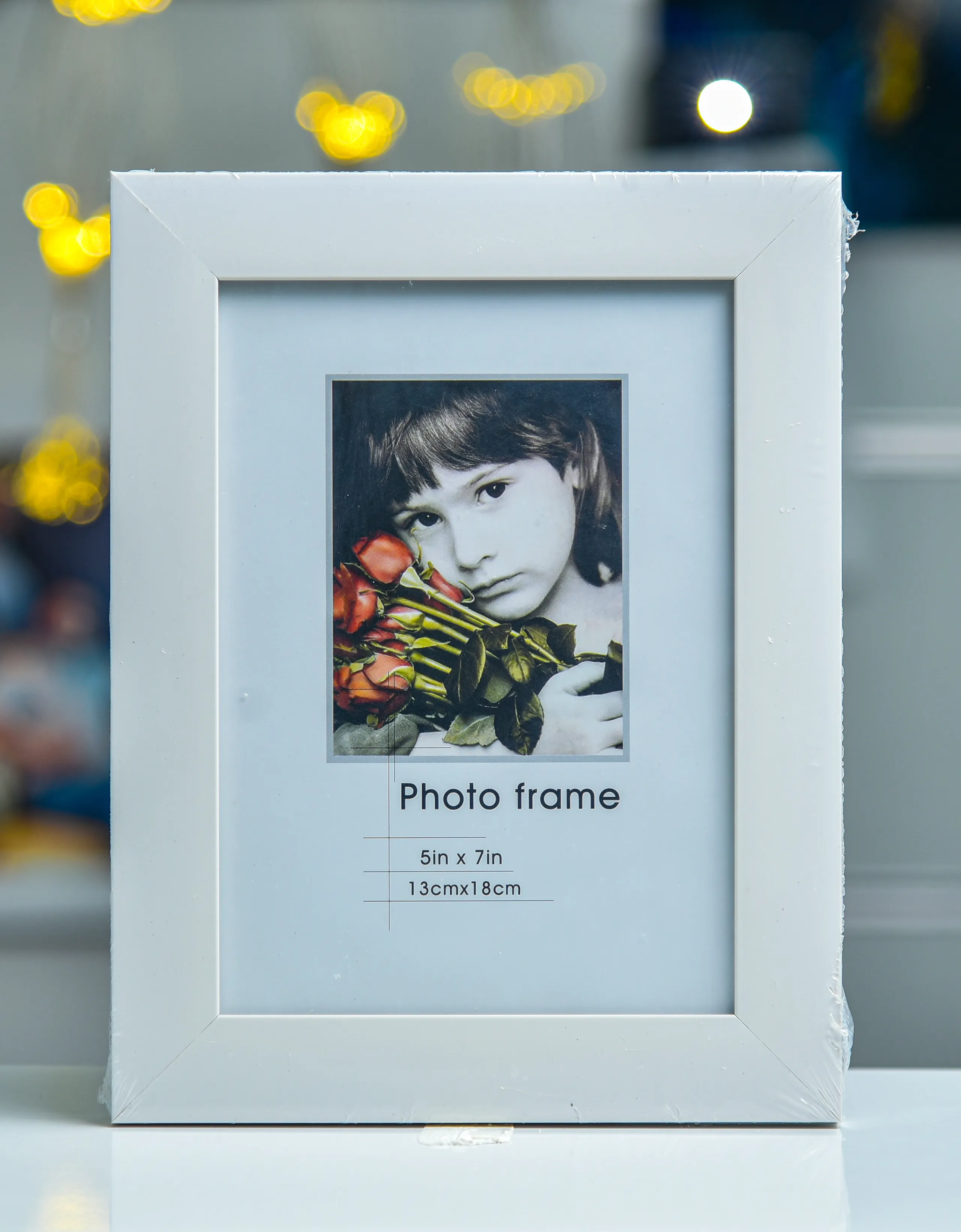 Thumbnail of Glass Photo Frame White 5x7 inches