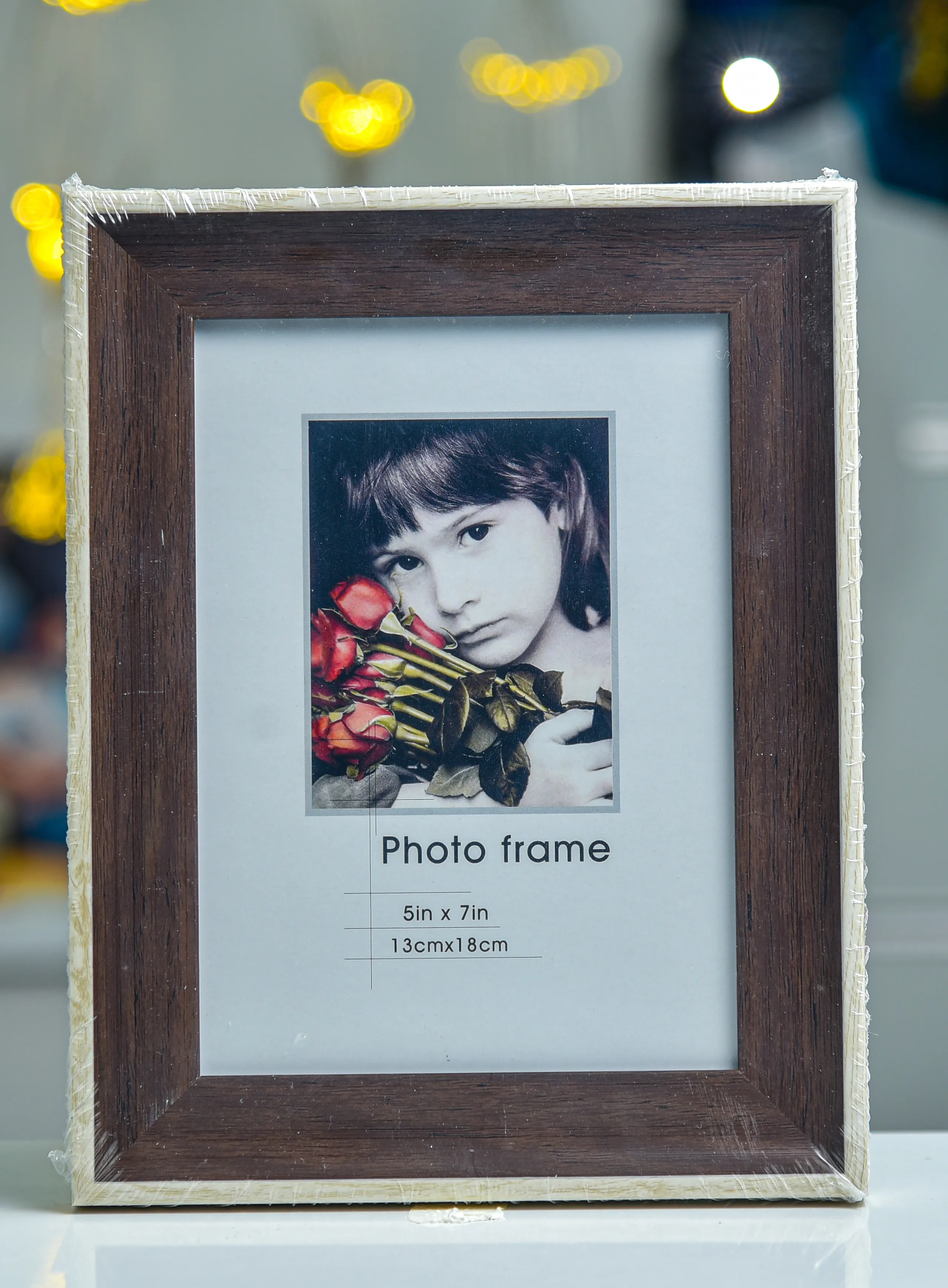Thumbnail of Beautiful White & Brown Photo Frame 5x7 inches