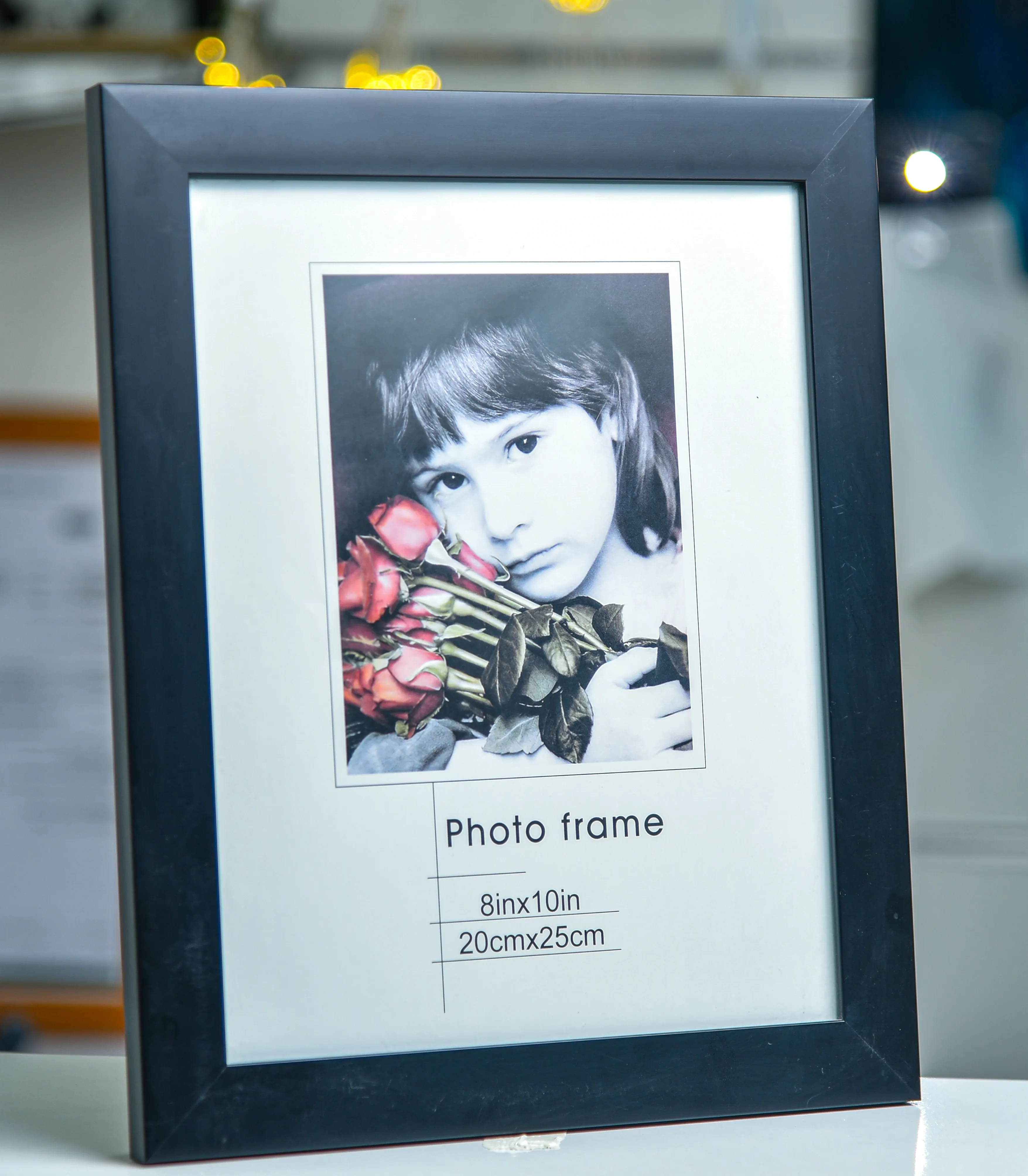 Glass Photo Frame Black 8x10 inches