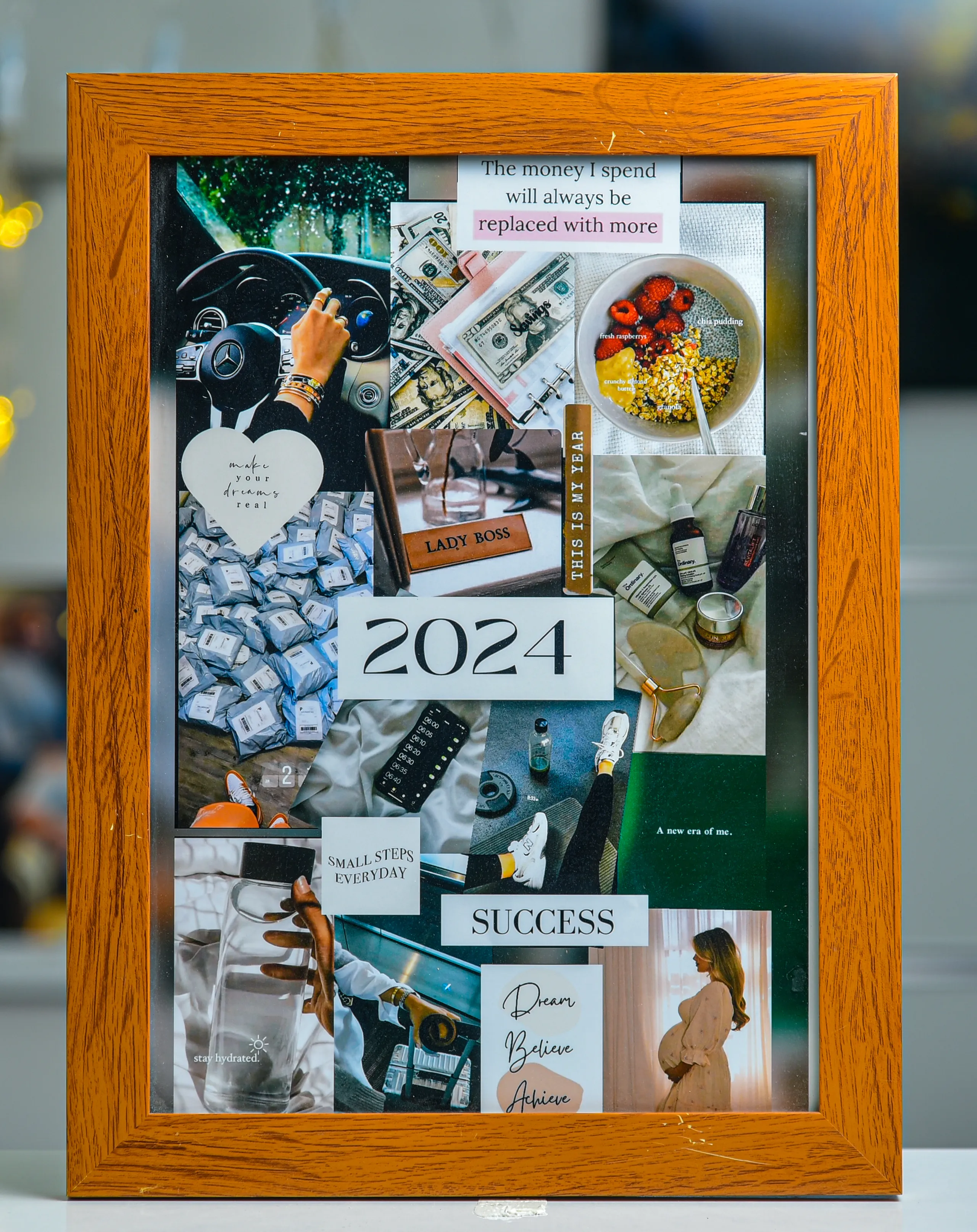 Thumbnail of Personalized Family Photo Collage Frame A4 Size