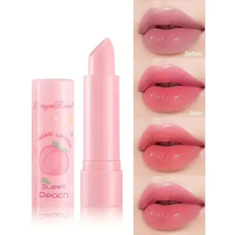 Color Changing Pink Lip Balm Moisturizing and Nourishing Lipstick