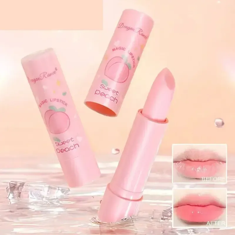 Color Changing Pink Lip Balm Moisturizing and Nourishing Lipstick