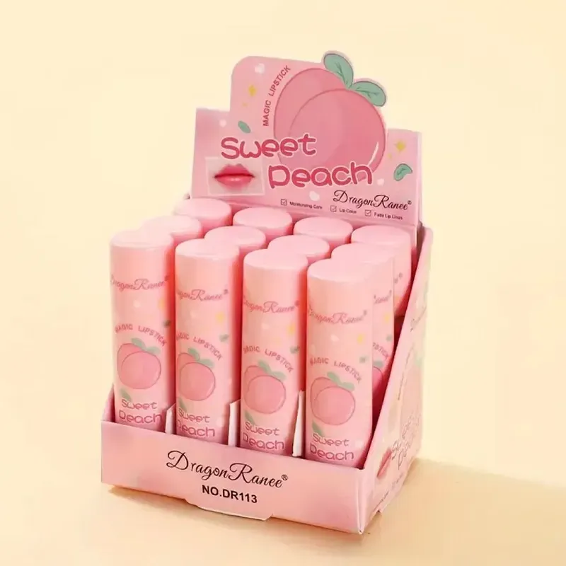 Color Changing Pink Lip Balm Moisturizing and Nourishing Lipstick