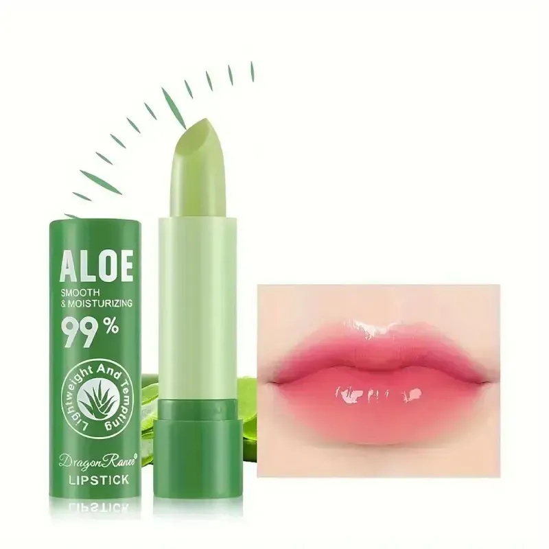 Aloe Vera Lipstick, Moisturizing Waterproof Tinted Lip Gloss