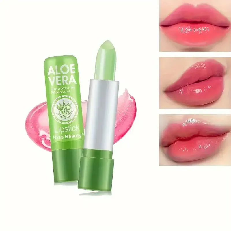Aloe Vera Lipstick, Moisturizing Waterproof Tinted Lip Gloss