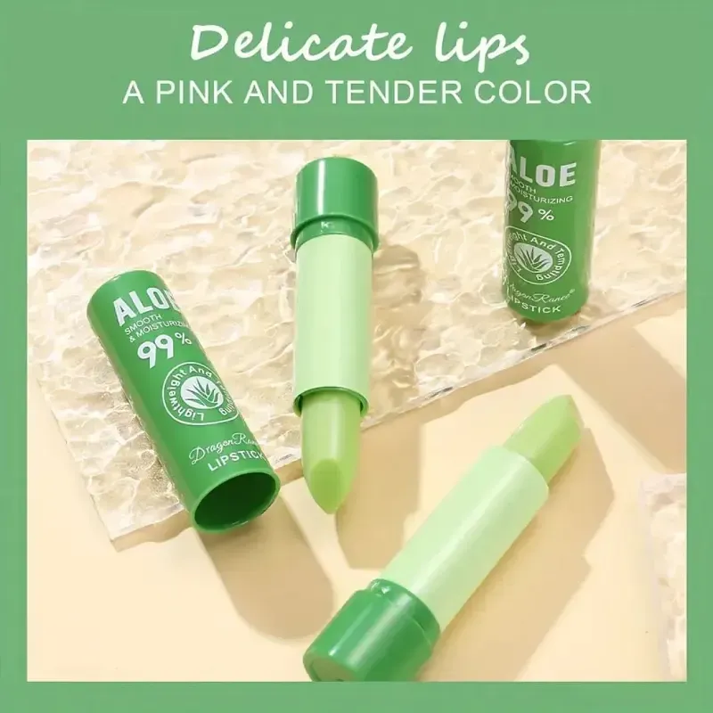 Aloe Vera Lipstick, Moisturizing Waterproof Tinted Lip Gloss