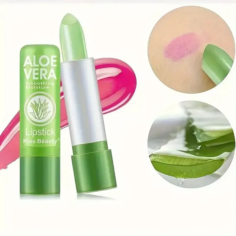 Aloe Vera Lipstick, Moisturizing Waterproof Tinted Lip Gloss