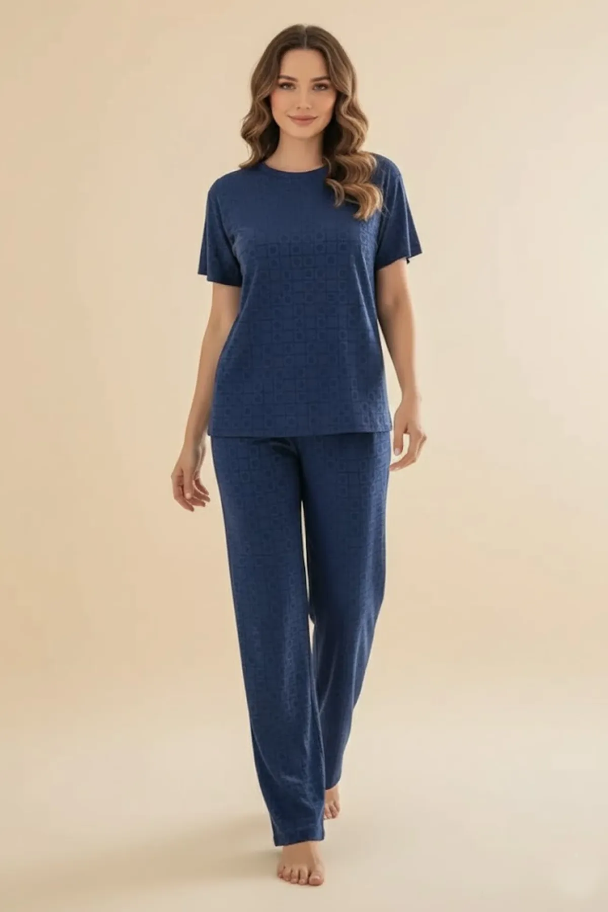 Women 2 Piece Pajama Set Women Sleepwear Set Girls 2 Pcs Loungewear Girls Sleep Set Top And Bottom