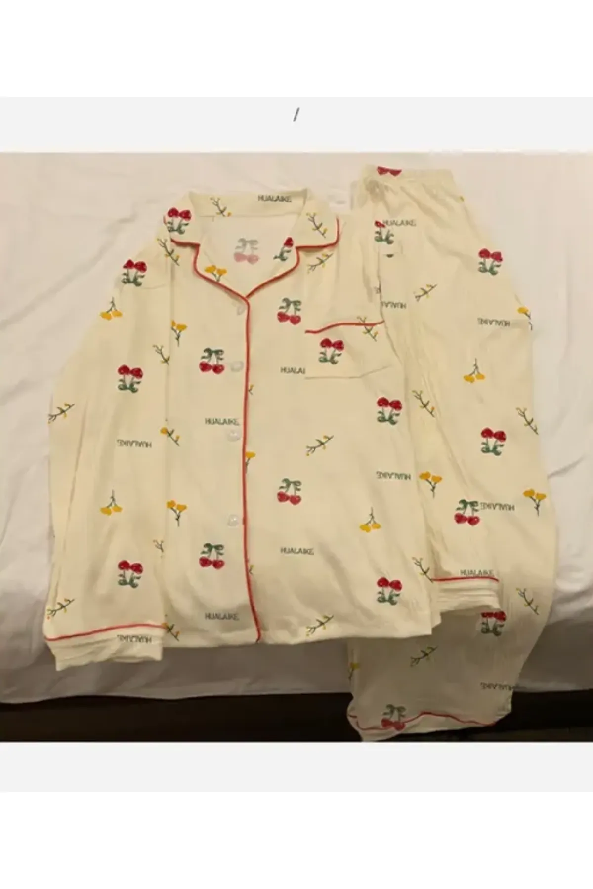 Cozy Printed Women's Pajama Set Top and Bottom Two Pieces Pajama