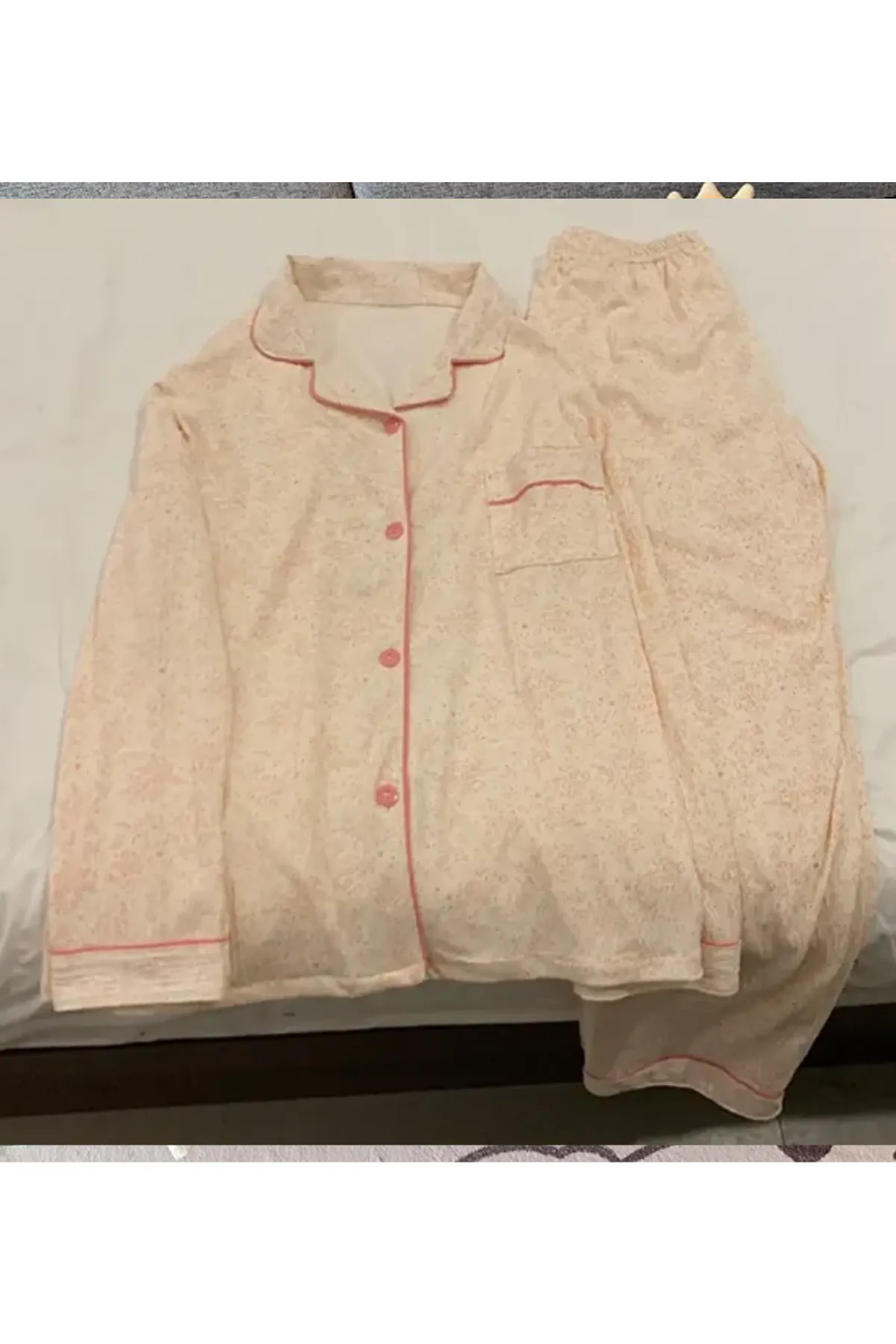 Two Pieces Women's Pajama Set Comportable Relax Girls Wear Pajama