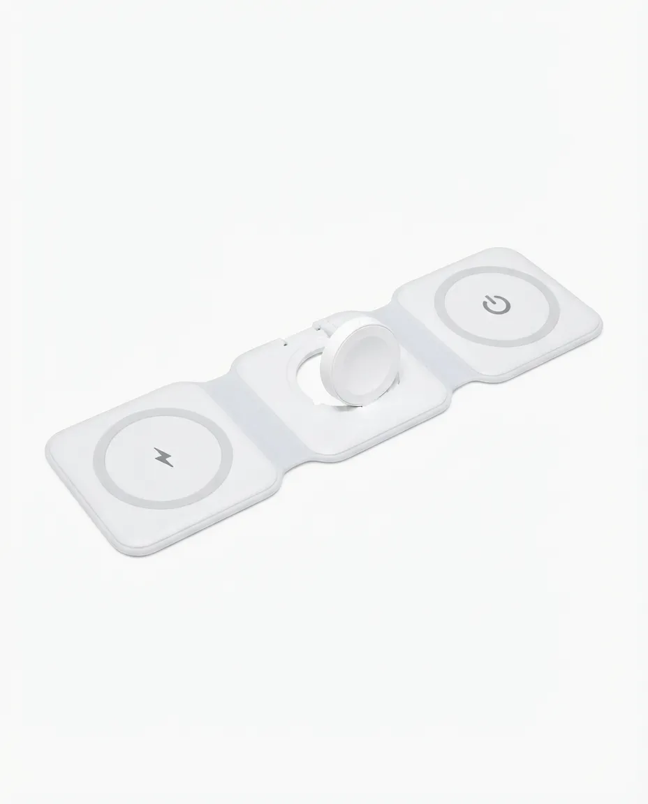 3-in-1 Wireless Charging Station For Phone Watch & Earbuds Station
