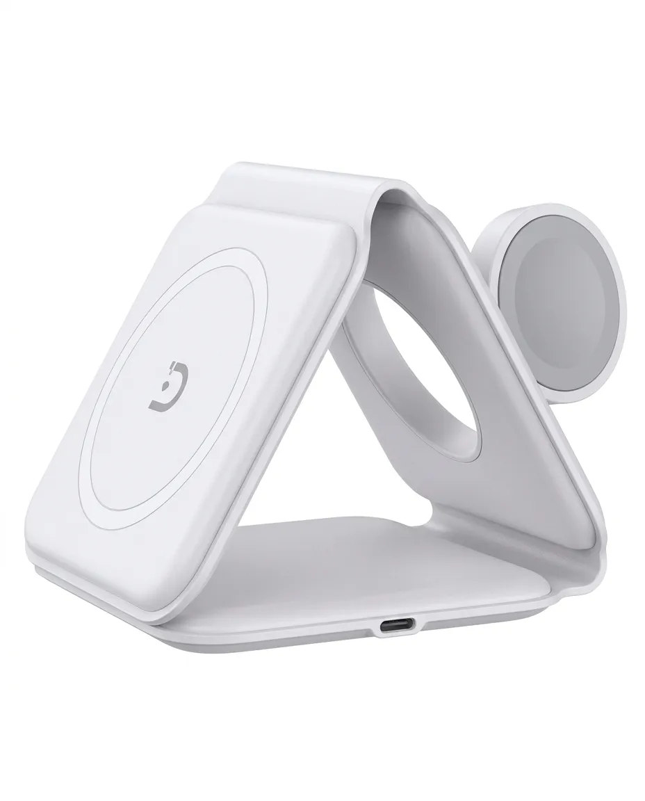 3-in-1 Wireless Charging Station For Phone Watch & Earbuds Station